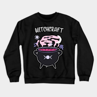 Witchcraft Magic Cauldron Witch Wicca Crewneck Sweatshirt